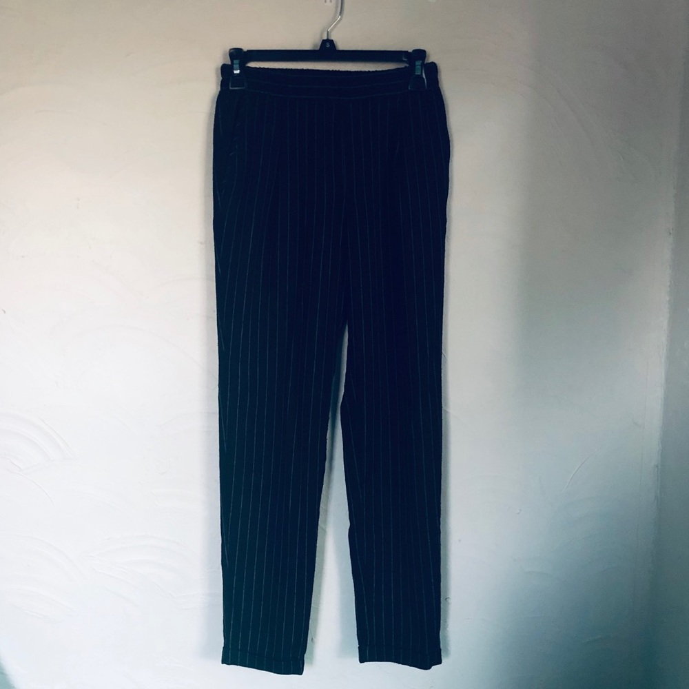 Black Pinstripe Pants